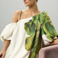 FLORAL ABSTRACT PRINT MAXI GOWN