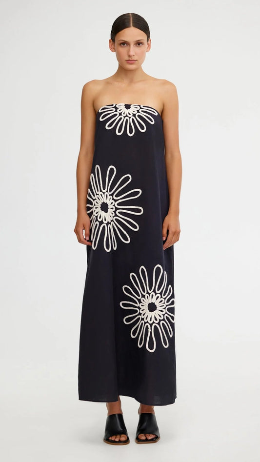 TARA EMBROIDERED MAXI DRESS