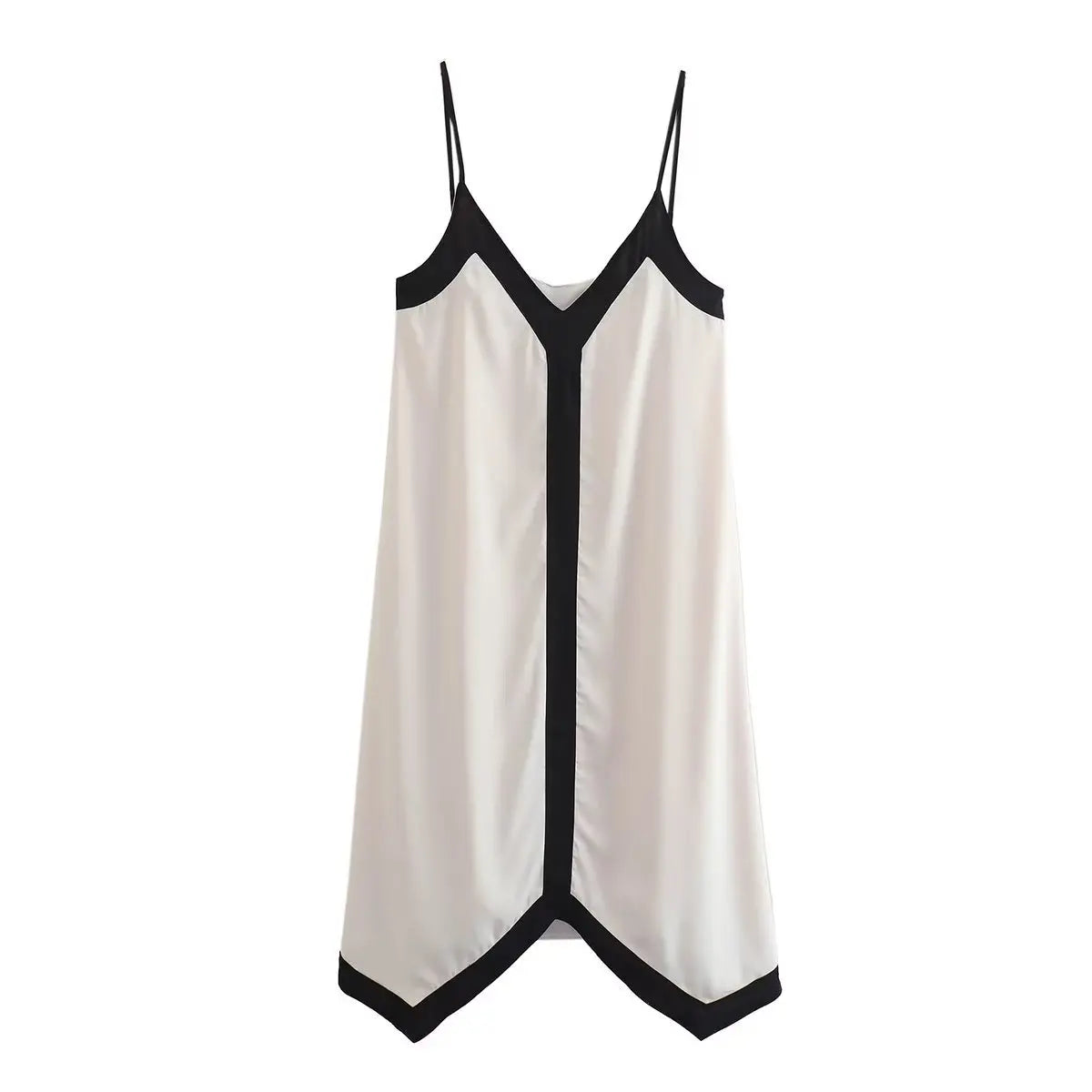 B&W HALTER NECK DRESS