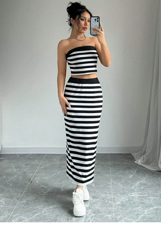 B&W STRIPED CO-ORD