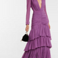 LILAC RUCHED COCKTAIL DRESS