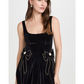 BLACK VELVET MINI DRESS