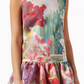 MULTICOLOR ABSTRACT PRINT DRESS