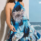 OCEAN BREEZE HALTER NECK DRESS