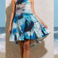 OCEAN BREEZE HALTER NECK DRESS