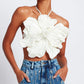 HAND BEADED FLOWER TOP