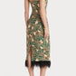 FEATHER FRINGE STATEMENT DRESS