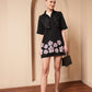 FLOWER PATCH EMBROIDERY DRESS