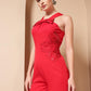 CLARA RED JUMPSUIT