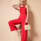 CLARA RED JUMPSUIT