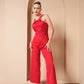 CLARA RED JUMPSUIT