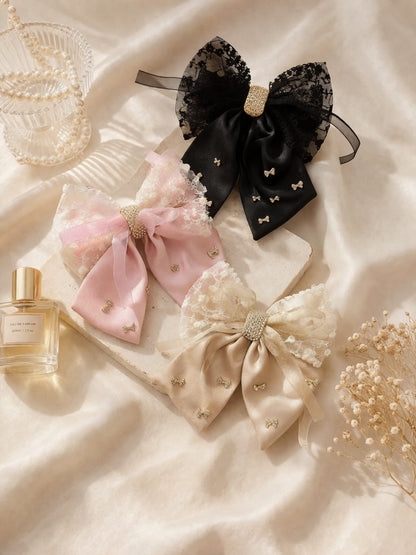 LUXE SATIN BOW TRIO