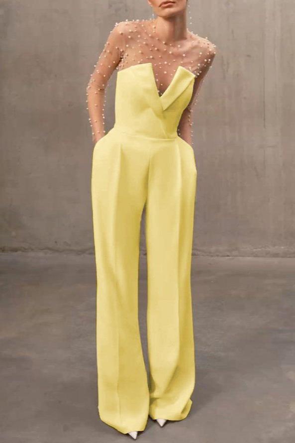 PEARL EMBEDDED JUMPSUIT