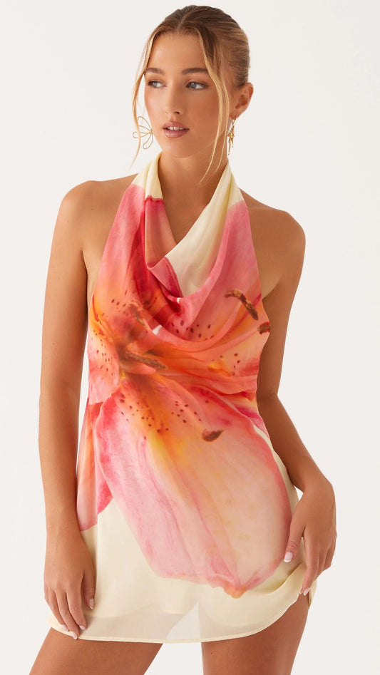 HIBISCUS MINI DRESS