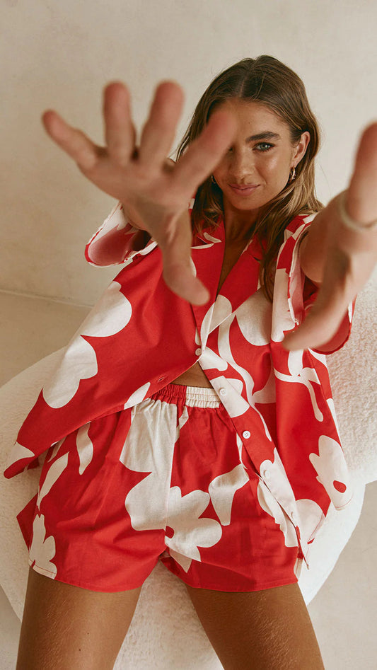 CAROLINE RED CO-ORD