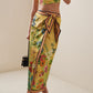 FLORAL WRAP SKIRT TOP SET