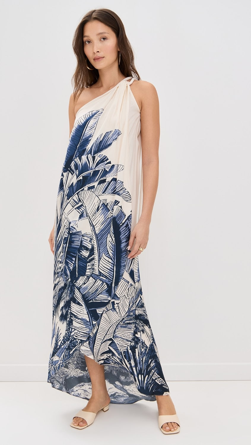 ONE SHOULDER RESORT DRESS