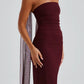 CHERRY BODY DRESS WITH SCARF