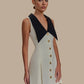 CLASSIC CONTRAST MINI DRESS