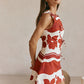 CRIMSON BOW DRESS