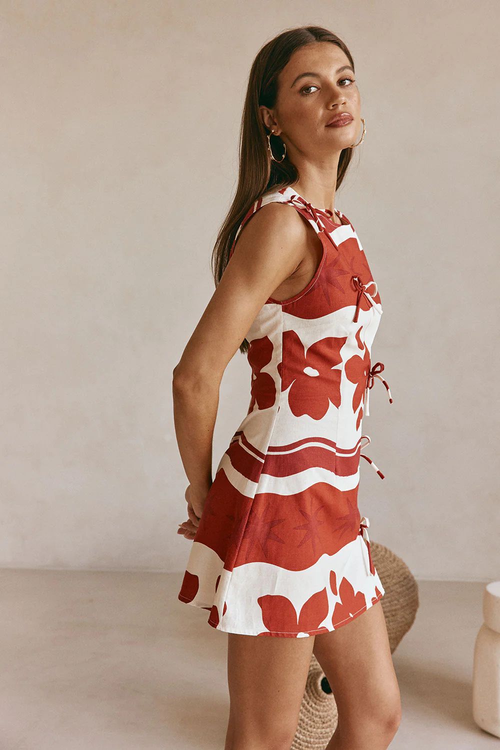 CRIMSON BOW DRESS