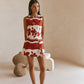 CRIMSON BOW DRESS