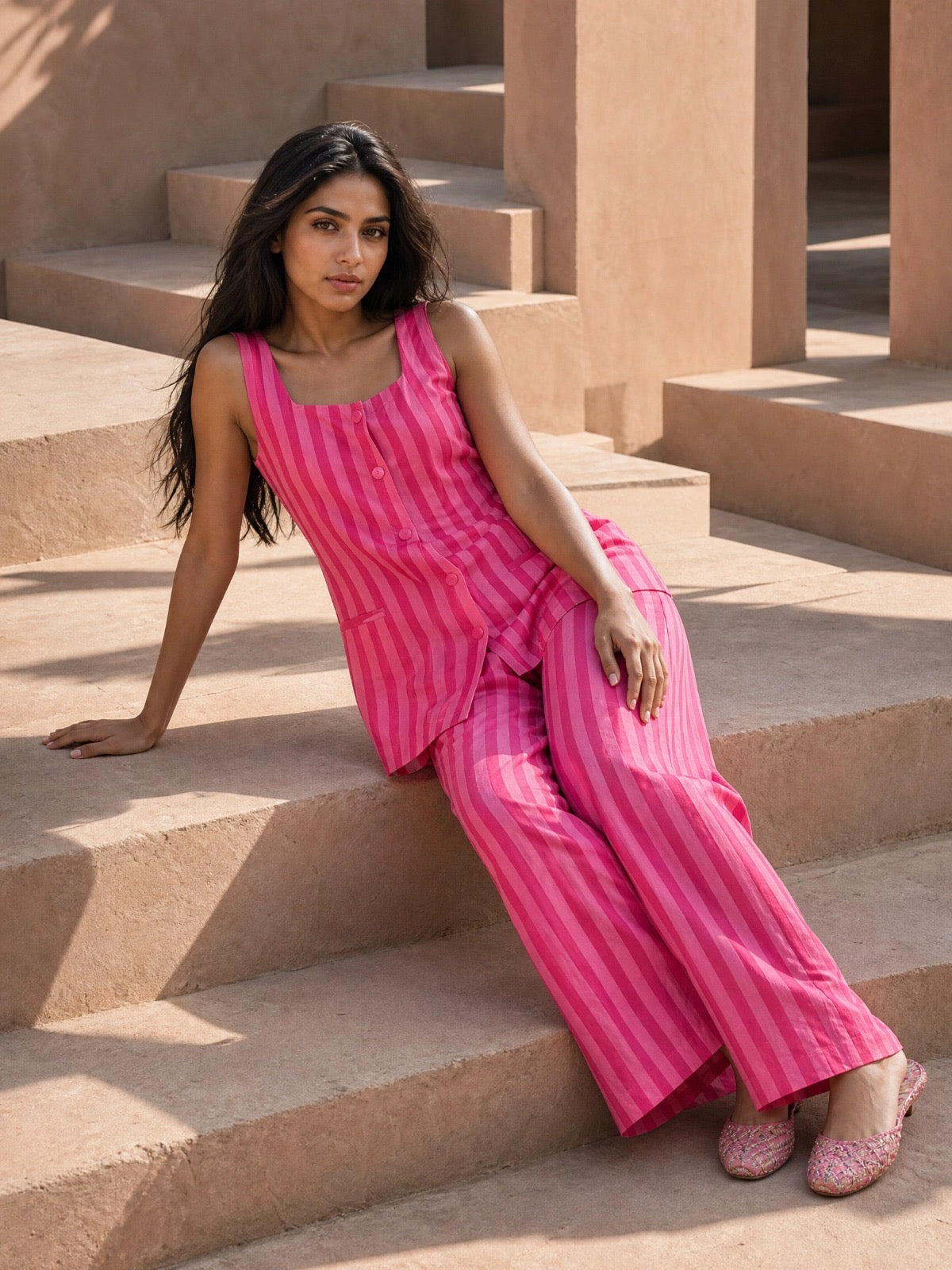 BLUSH STRIPE CO-ORD