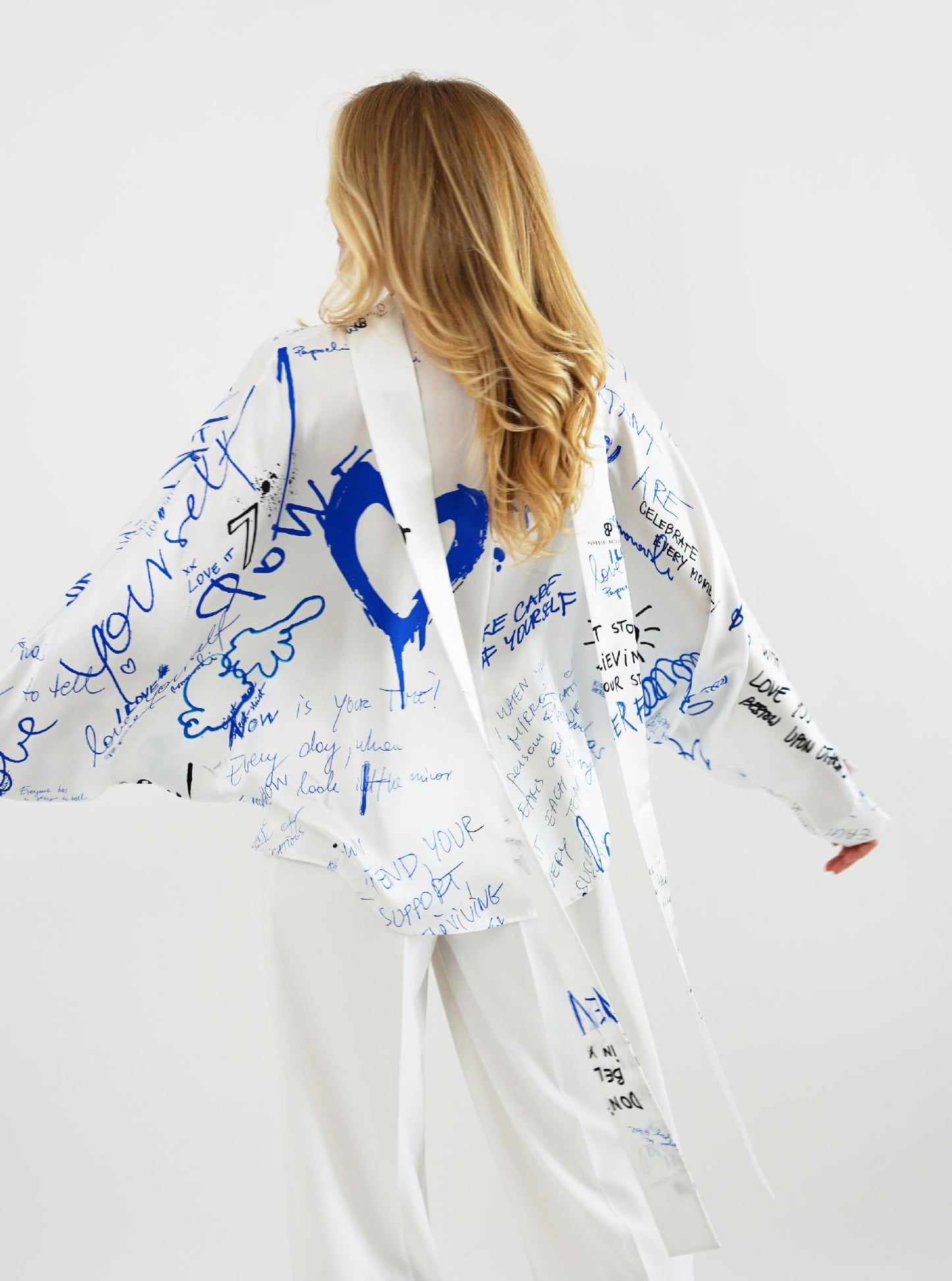 WRITTEN IN SILK MUSE SHIRT