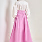 PINK ROSE MAXI SKIRT