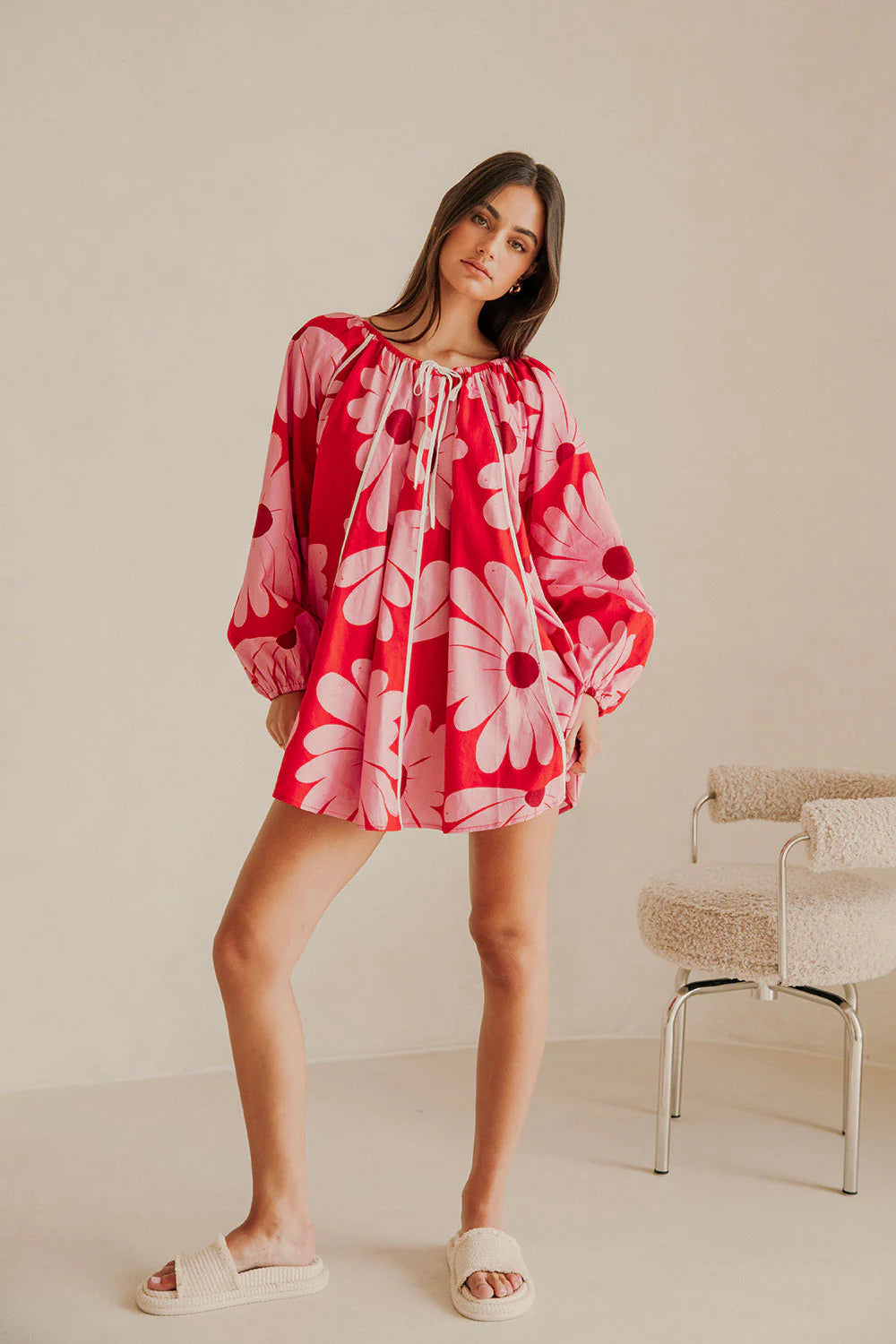 DAISY RED MINI DRESS