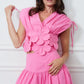 3-D FLORAL PATCH PINK CO-ORD
