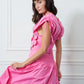 3-D FLORAL PATCH PINK CO-ORD