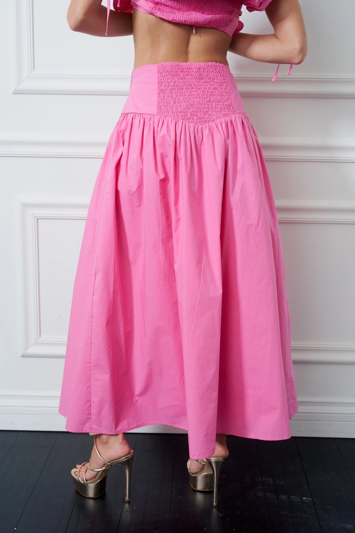 3-D FLORAL PATCH PINK CO-ORD
