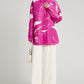 FUCHSIA PINK ABSTRACT PRINT SHIRT