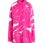 FUCHSIA PINK ABSTRACT PRINT SHIRT