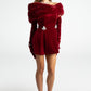 CHRISTMAS EVE FUR GLOVE DRESS