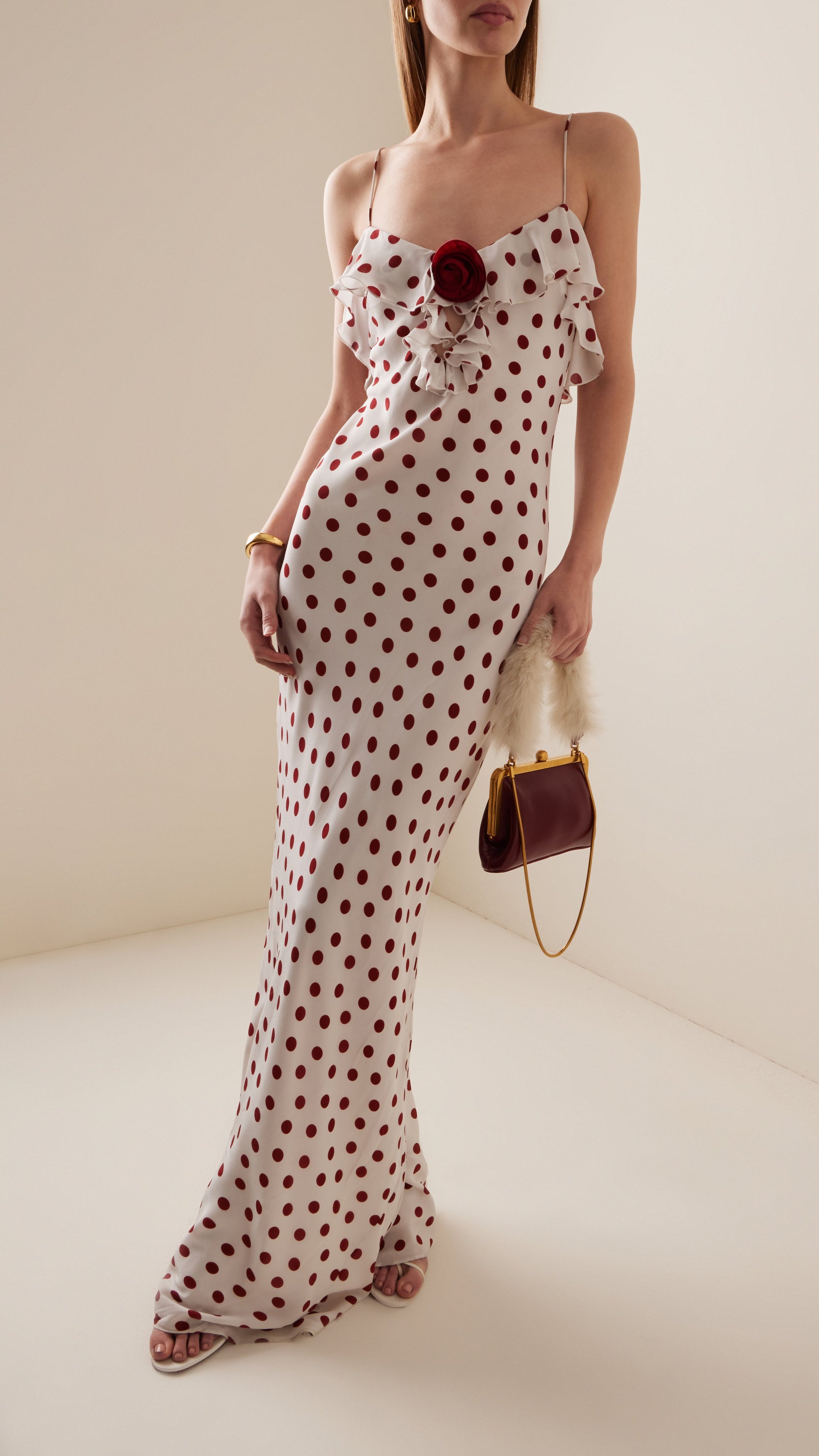 ESPERA POLKA DOT ROSE DRESS – De Novoo - Main Image
