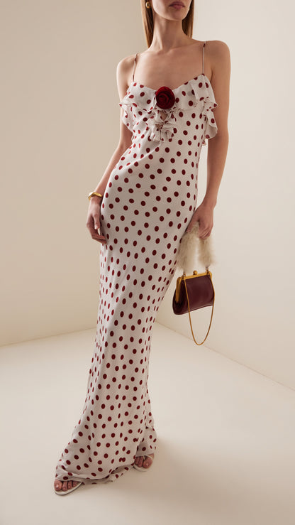 ESPERA POLKA DOT ROSE DRESS