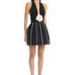 PEARL DIAMOND WORK BLACK DRESS