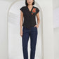 FLOWER EMBROIDERY PATCH TOP