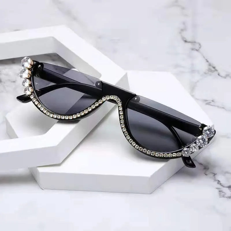 RHINESTONE DIAMOND GLASSES