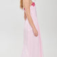 PINK ROSE EMBROIDERED MAXI DRESS