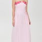 PINK ROSE EMBROIDERED MAXI DRESS