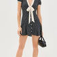 MINI POLKA DOT TIE-KNOT DRESS