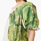 FLORAL ABSTRACT PRINT MAXI GOWN