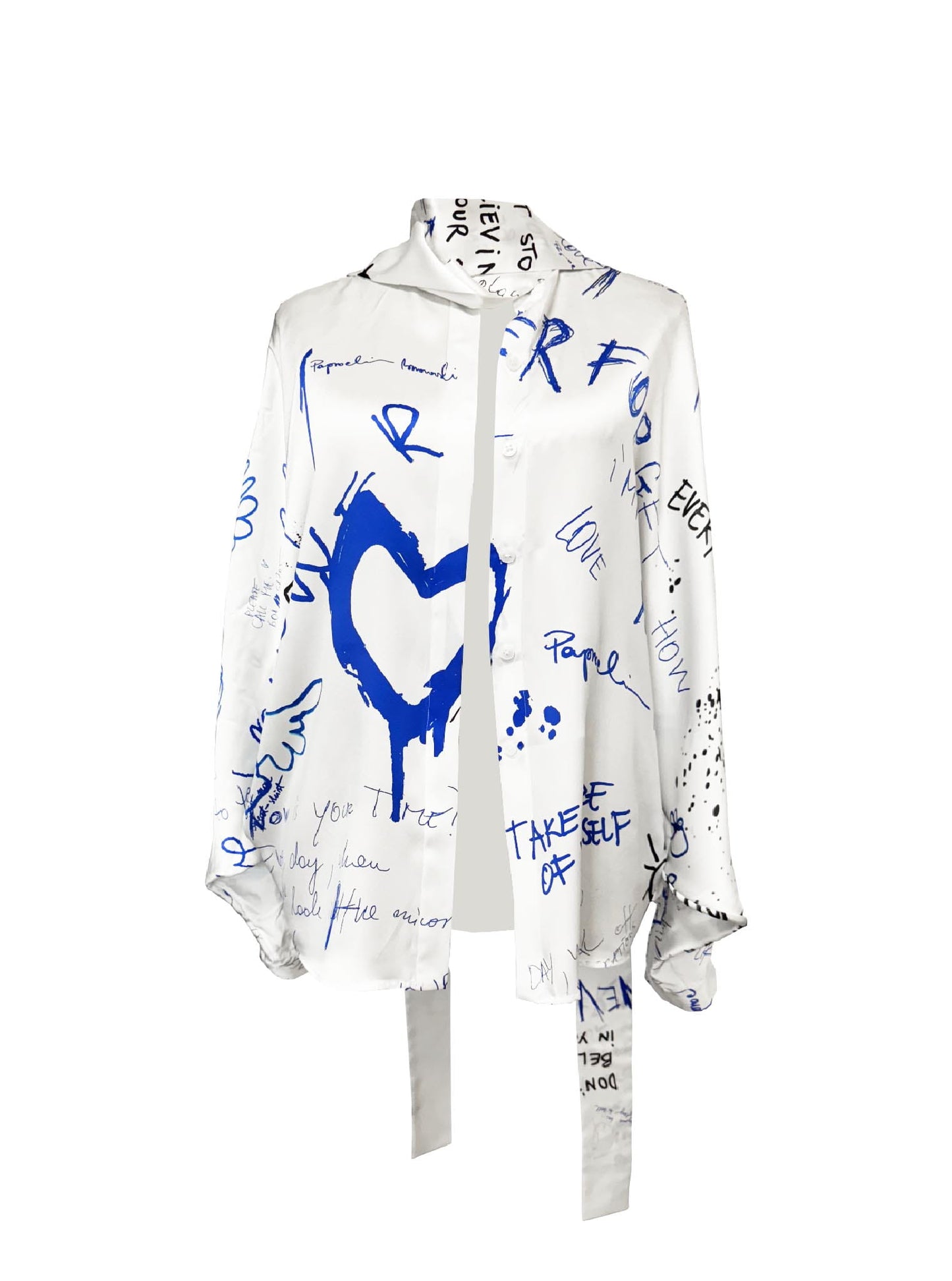 WRITTEN IN SILK MUSE SHIRT