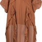 LILY BROWN CHIFFON DRESS