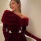 CHRISTMAS EVE FUR GLOVE DRESS