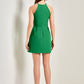 GREEN CHARM BOW DRESS