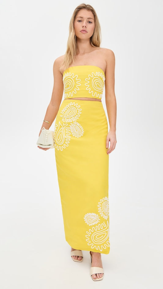 KARLA BUTTER YELLOW CO-ORD SET